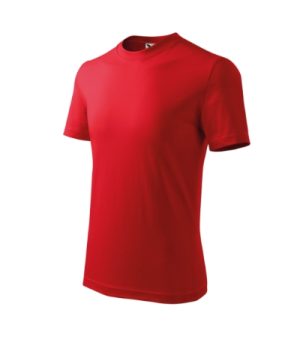 CLASSIC 100 detské unisex tričko s krátkymi rukávmi - 07 - červená - MALFINI